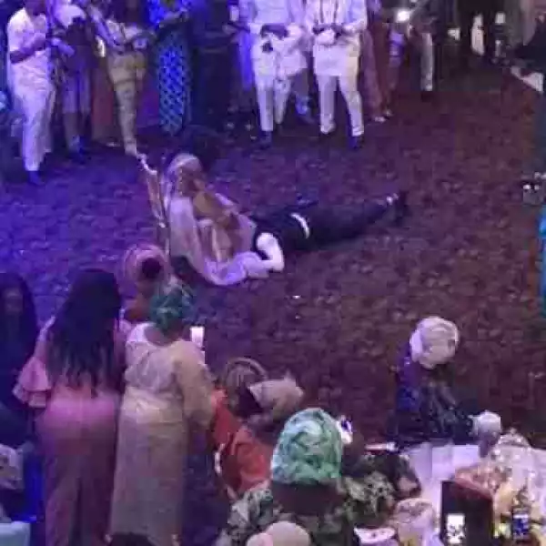 Hilarious! Dad Drags Son In-Law Away From Daughter As He Tries To Remove Her Garter (Photos, Video)